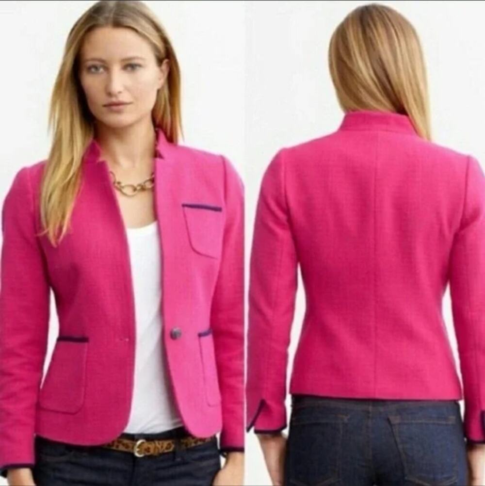 Banana Republic | Pink Knit Blazer | Size  12